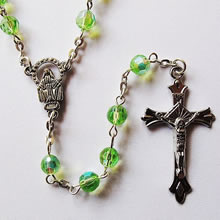 crystal beads rosary necklace