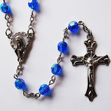 crystal beads rosary necklace