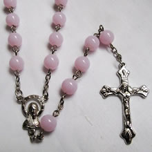 galss beads rosary necklace