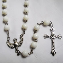 galss beads rosary necklace