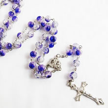 galss beads rosary necklace