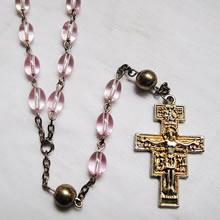galss beads rosary necklace
