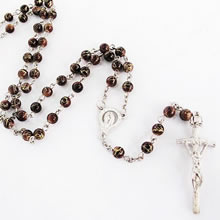 galss beads rosary necklace