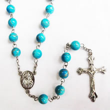 galss beads rosary necklace