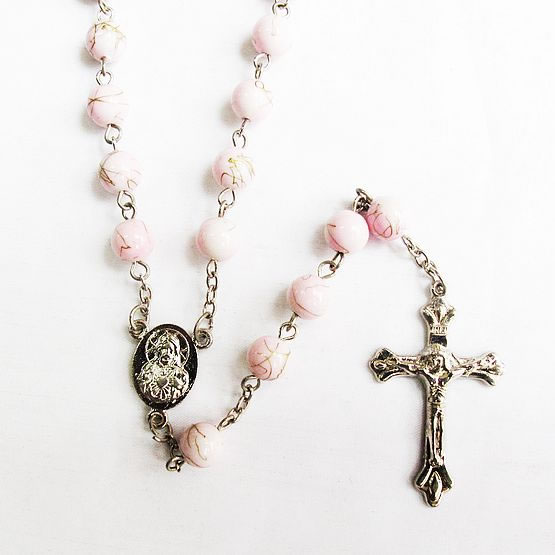 galss beads rosary necklace,galss beads rosary