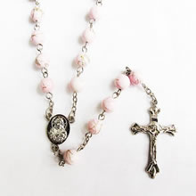 galss beads rosary necklace
