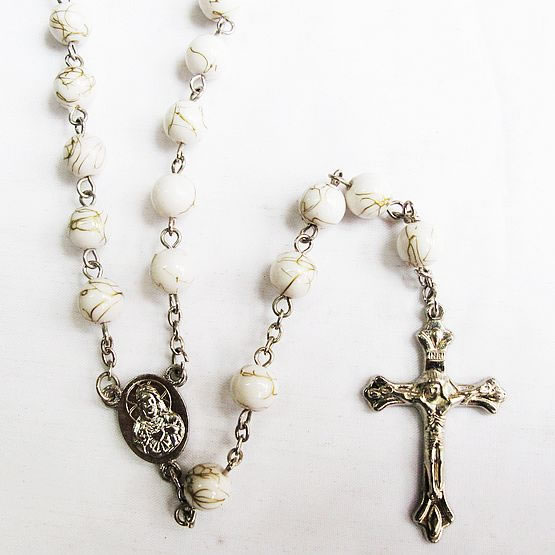 galss beads rosary necklace,galss beads rosary