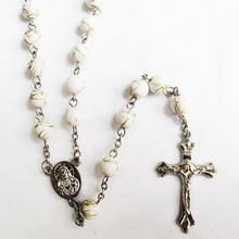 galss beads rosary necklace