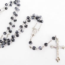 galss beads rosary necklace
