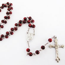 galss beads rosary necklace