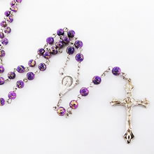 galss beads rosary necklace