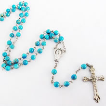 galss beads rosary necklace