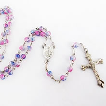 galss beads rosary necklace