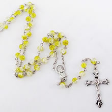 galss beads rosary necklace