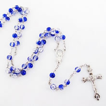 galss beads rosary necklace
