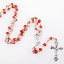 galss beads rosary necklace
