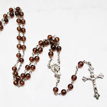 galss beads rosary necklace