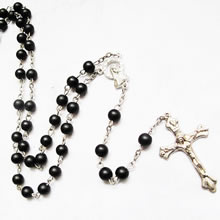 galss beads rosary necklace