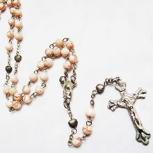 galss beads rosary necklace