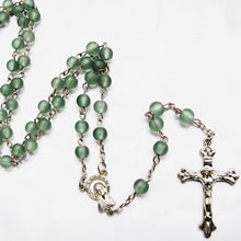 galss beads rosary necklace