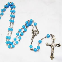 galss beads rosary necklace