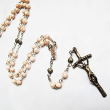 galss beads rosary necklace