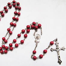 galss beads rosary necklace