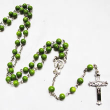 galss beads rosary necklace