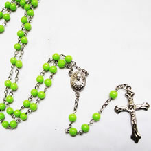 galss beads rosary necklace