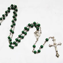 galss beads rosary necklace