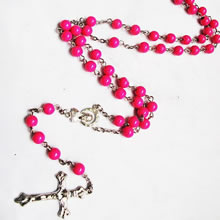galss beads rosary necklace