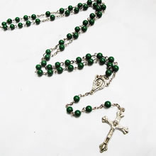 galss beads rosary necklace