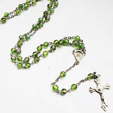 galss beads rosary necklace