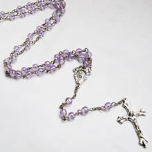 galss beads rosary necklace