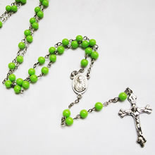 galss beads rosary necklace