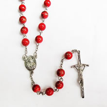 galss beads rosary necklace