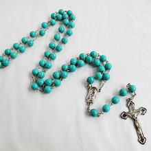 galss beads rosary necklace