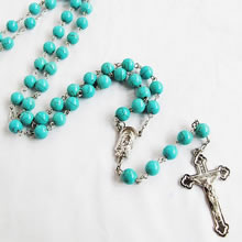 galss beads rosary necklace