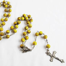 galss beads rosary necklace