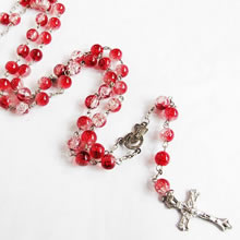 galss beads rosary necklace