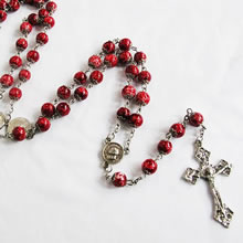 galss beads rosary necklace