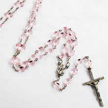 galss beads rosary necklace