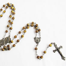galss beads rosary necklace