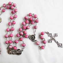 galss beads rosary necklace
