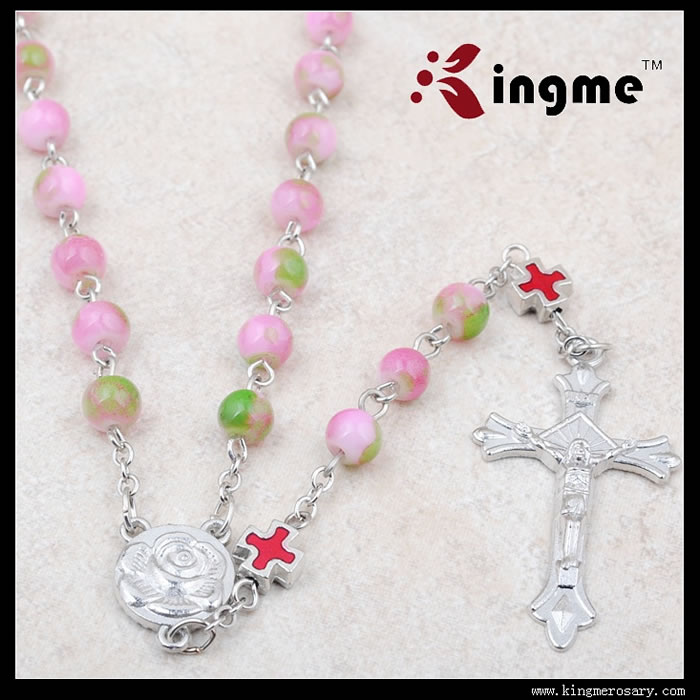 ,galss beads rosary