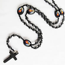 hematite beads rosary necklace