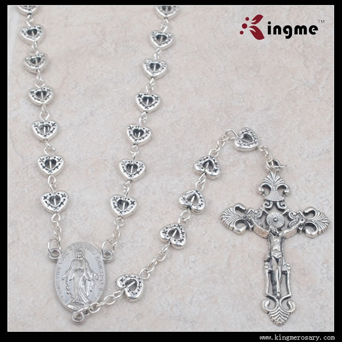 ,metal beads rosary