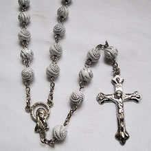 plastic beads rosary necklace