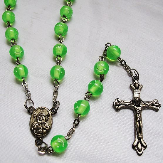 plastic beads rosary necklace,plastic beads rosary