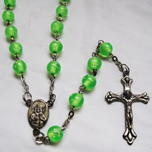 plastic beads rosary necklace